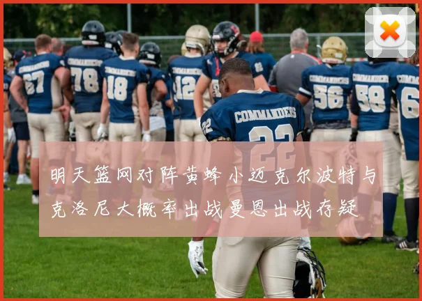 明天篮网对阵黄蜂小迈克尔波特与克洛尼大概率出战曼恩出战存疑